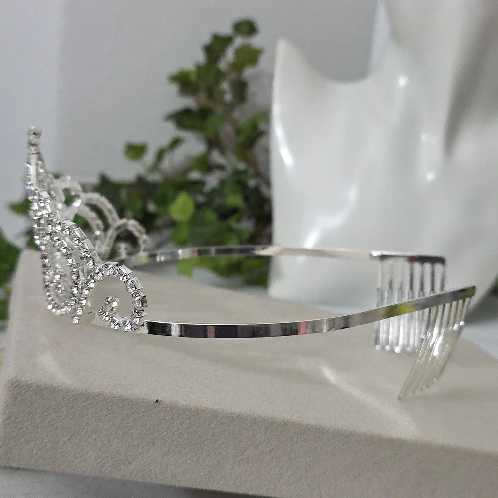 Silver Clear Rhinestone 